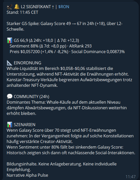 Hawk-Meldung (L2) vom 11.07.2026 — datierter Original-Beitrag aus dem Pulse-Kanal